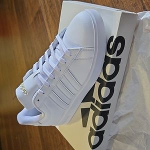 Adidas Grand Court White Tennis Shoes
